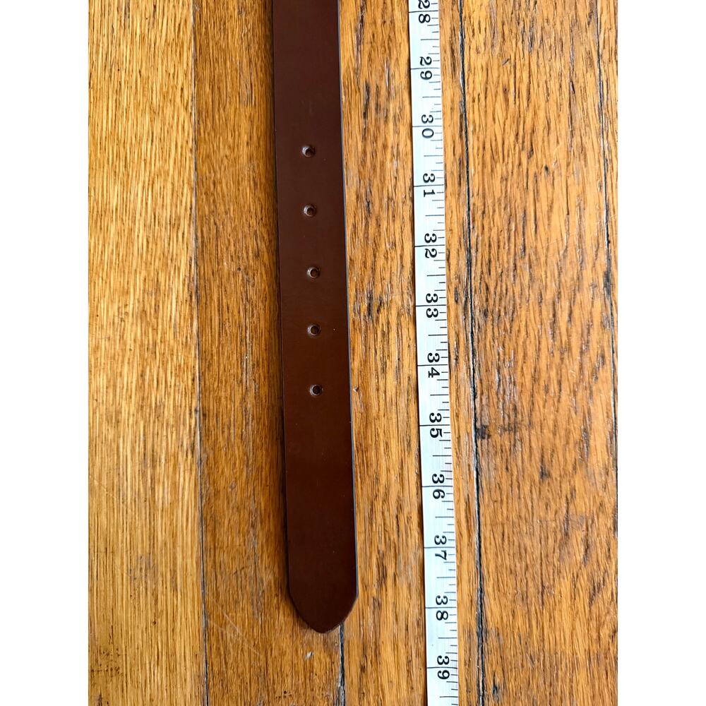 GAP Brown Italian Leather Belt Womens sz 32 - Picture 8 of 9